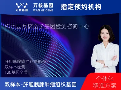 双样本-肝胆胰腺肿瘤组织120基因检测