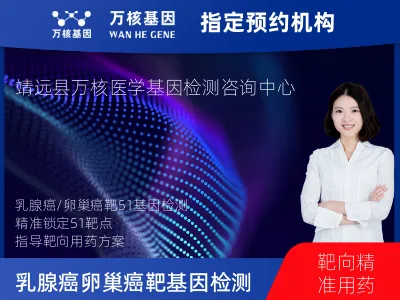 白银市靖远县乳腺癌/卵巢癌靶51基因检测