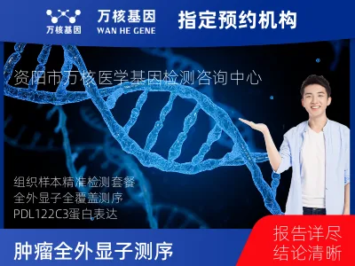 资阳市雁江区肿瘤全外显子测序及PDL122C3表达检测套餐（组织）