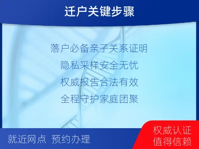 衢州常山-迁户落户亲子鉴定-报告解读