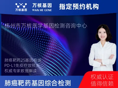 梧州市万秀区肺癌靶药25基因+PD-L1检测