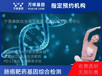 丽江市宁蒗彝族自治县肺癌靶药70基因+PD-L1检测