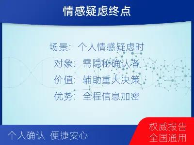 保定莲池-个人私下隐私亲子鉴定-检测介绍