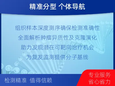 武功-实体瘤组织基因分子分型-检测介绍