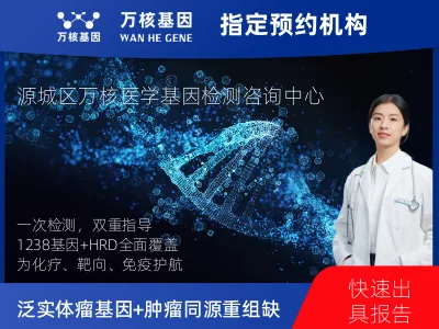 河源市源城区泛实体瘤1238基因+肿瘤同源重组缺陷（HRD）基因检测