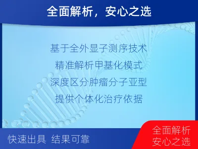 西宁-髓母细胞瘤全外显子甲基化分型-检测介绍