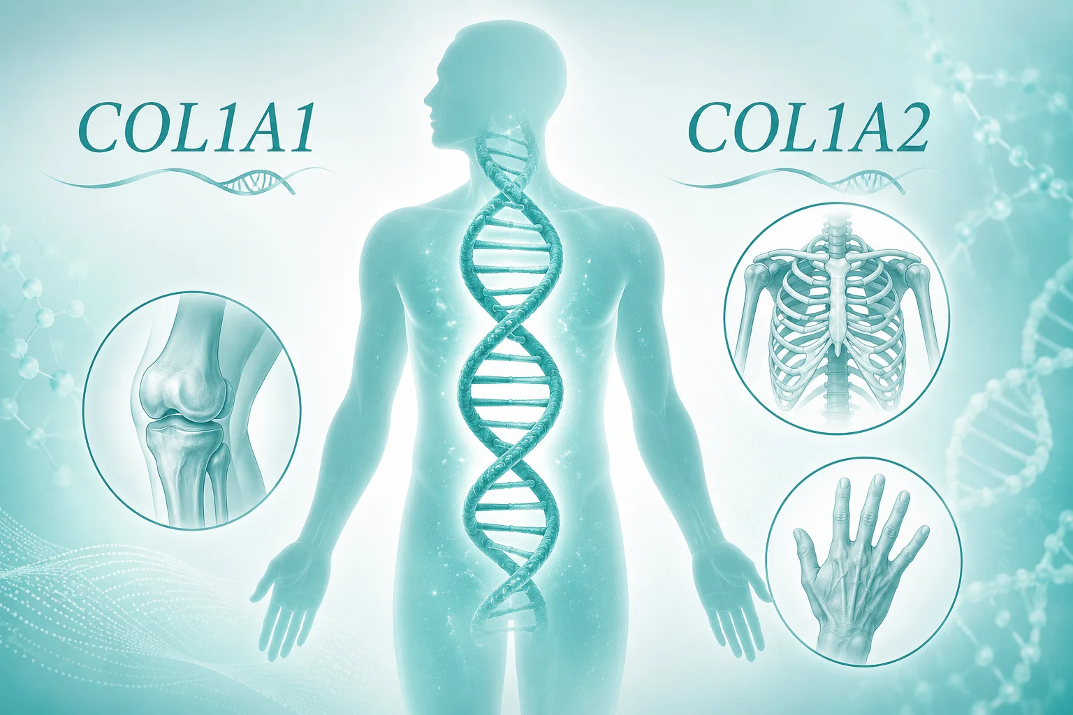 成骨不全 - collagen illustration