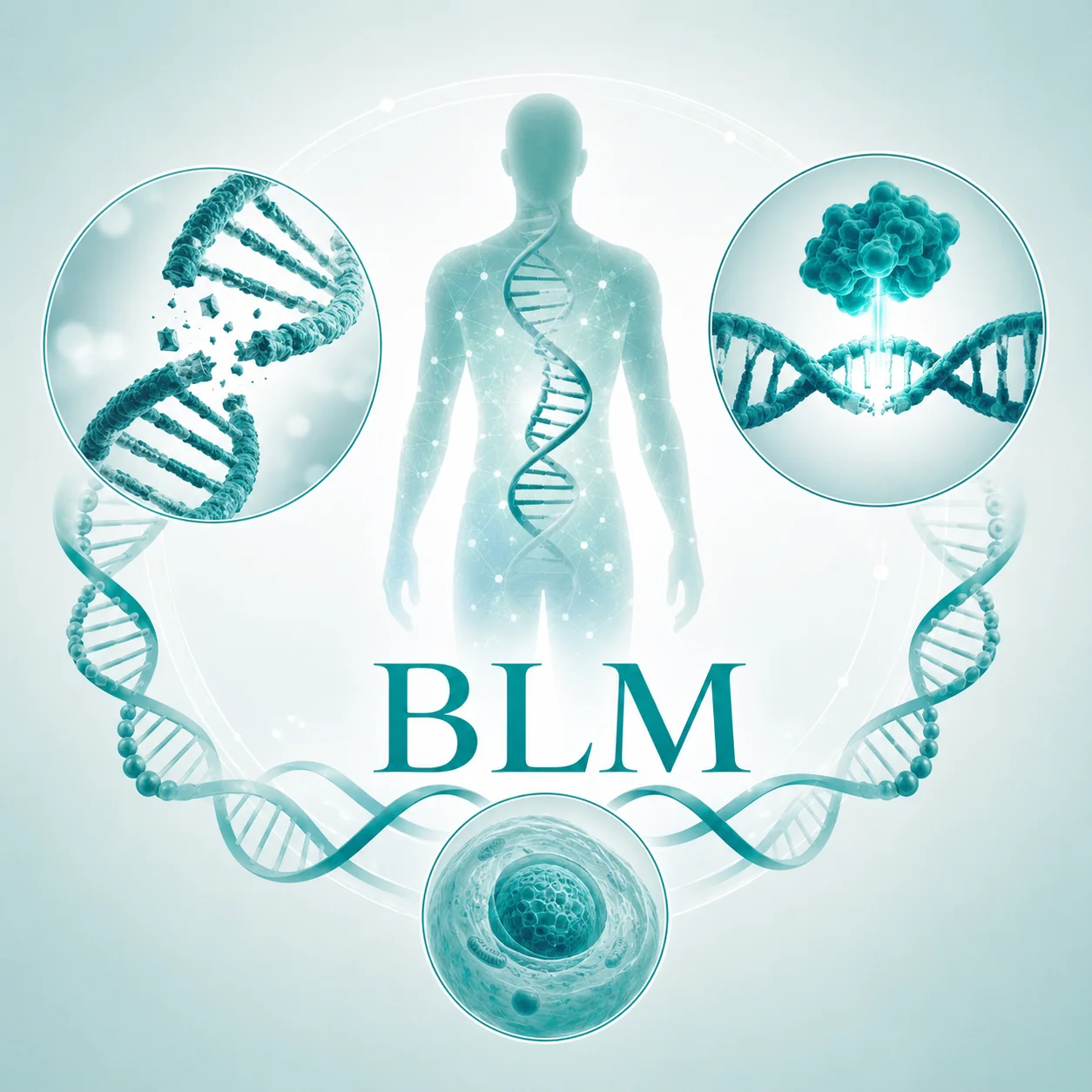 Bloom 综合征 - DNA修复 基因突变示意 遗传咨询
