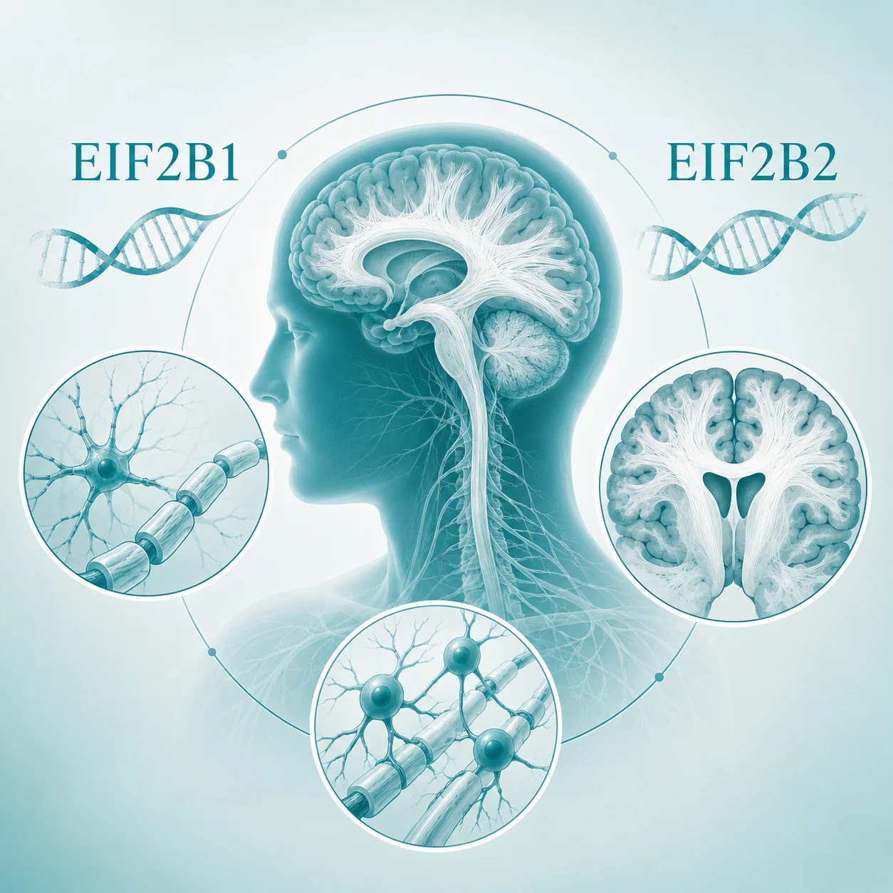 白质消融性脑病 - 脑白质示意图