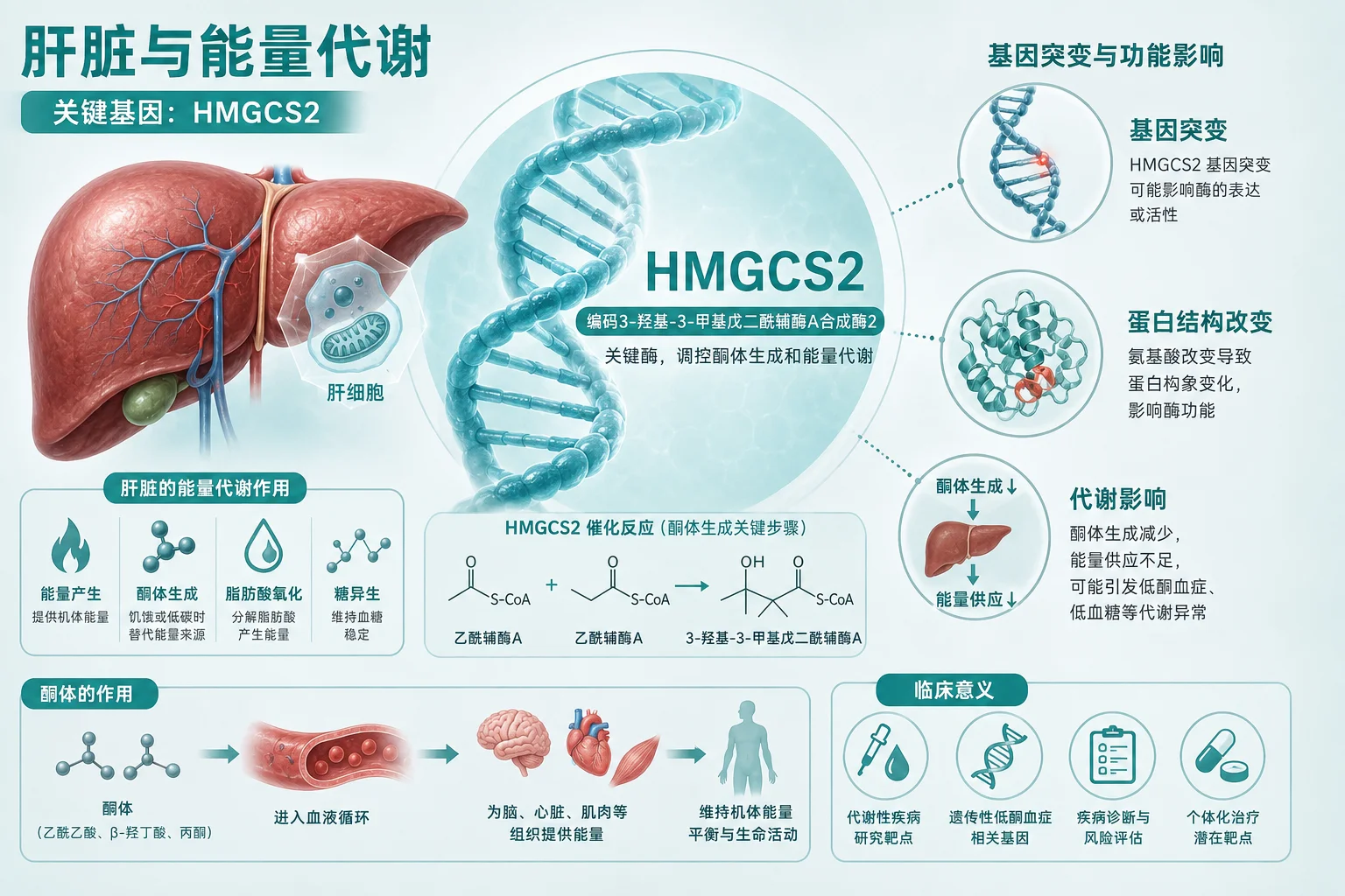 3- 羟基-3- 甲基戊二酰辅酶A 合成酶2 缺乏症 - 肝脏与能量代谢