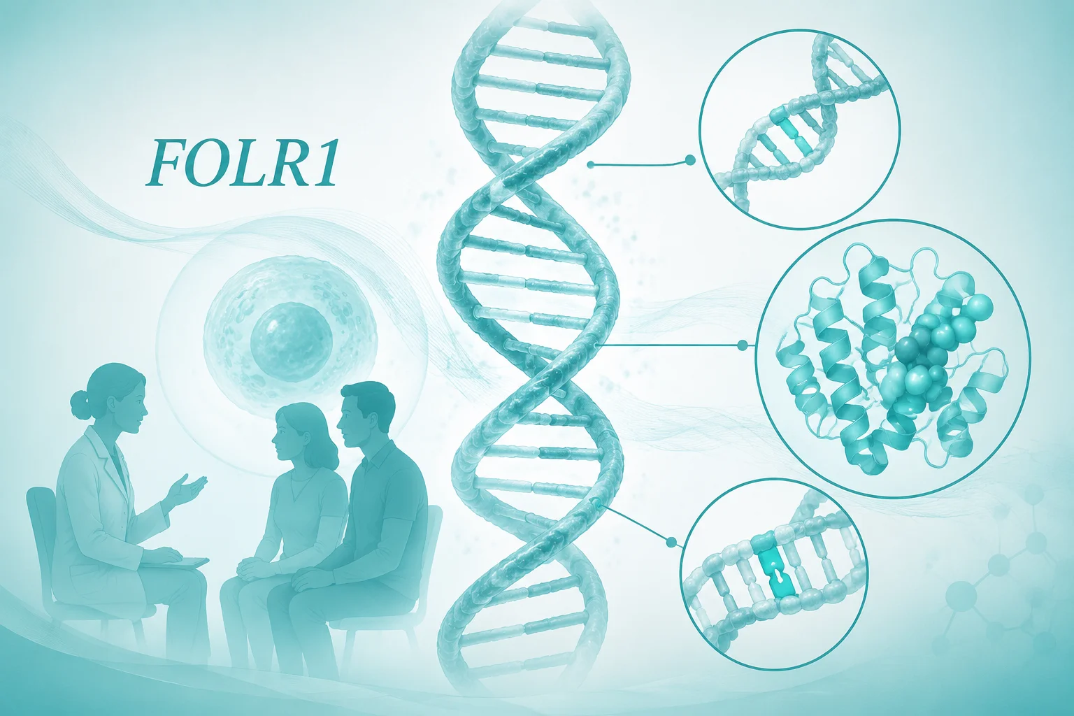 大脑叶酸转运障碍性神经退行性病 - folate transport brain illustration genetic testing