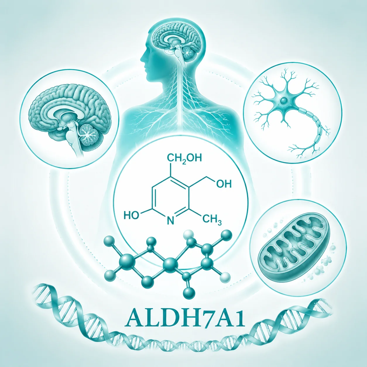 吡哆醇依赖性癫痫 - 维生素B6分子结构