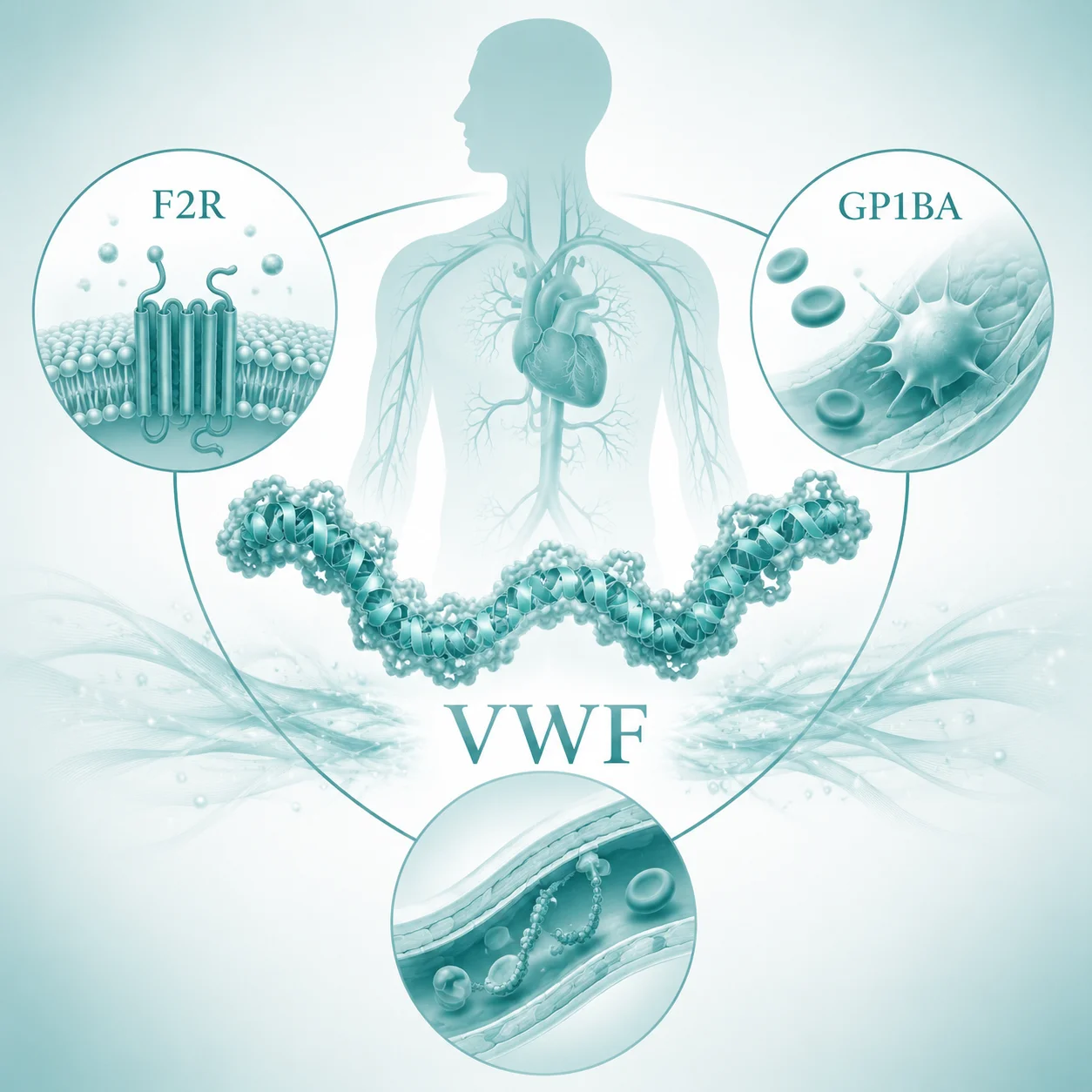 血管性假性血友病 - 血管性血友病因子示意图