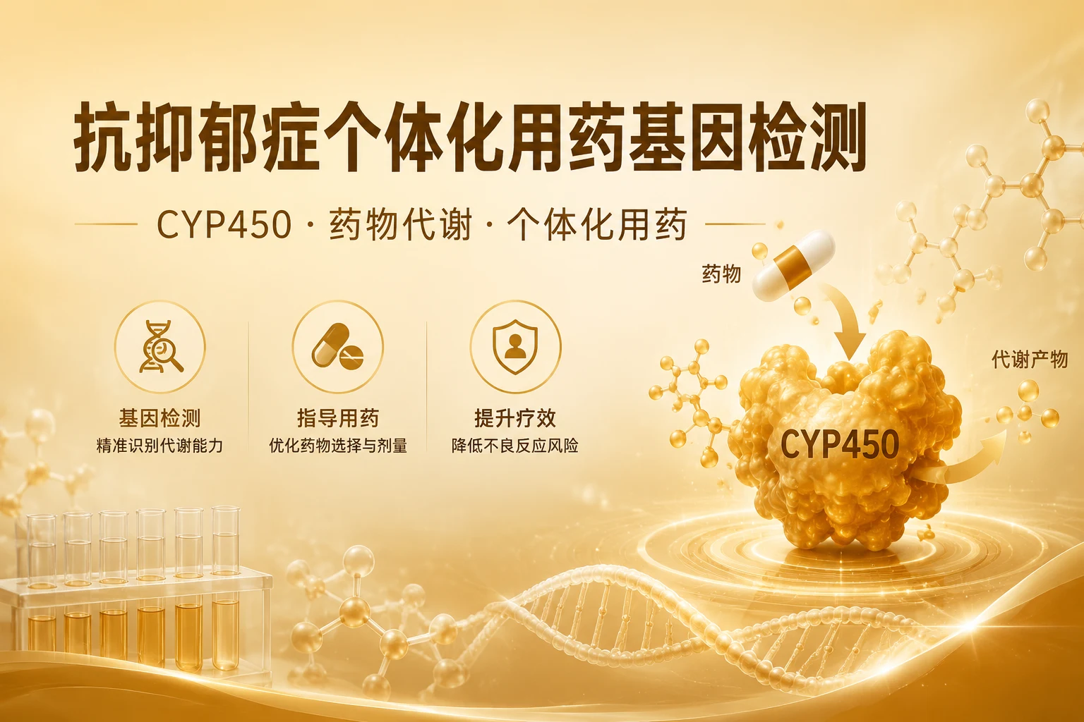 抗抑郁症个体化用药基因检测