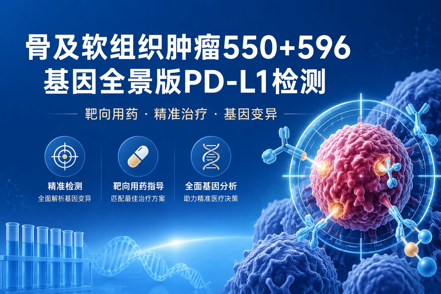 骨及软组织肿瘤550+596基因全景版PD-L1检测 - 万核基因