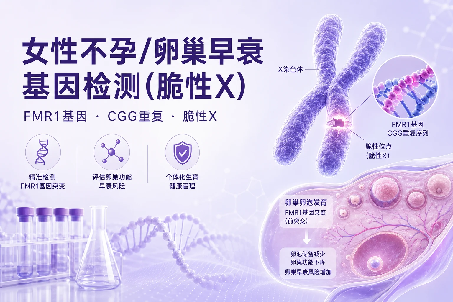 女性不孕/卵巢早衰基因检测(脆性X)