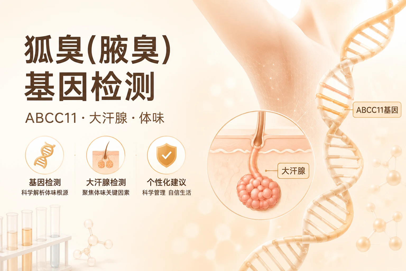 狐臭(腋臭)基因检测