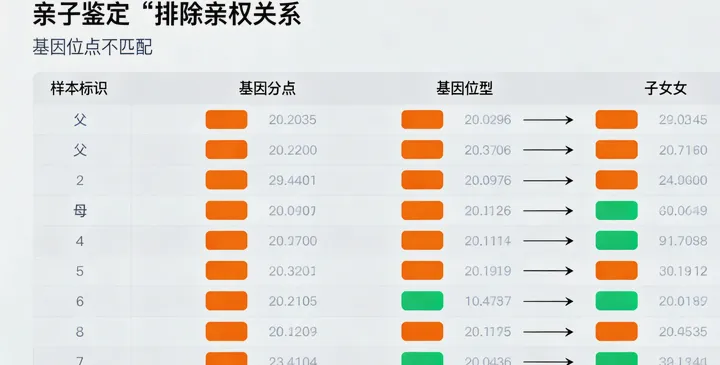 新民亲子鉴定报告样本