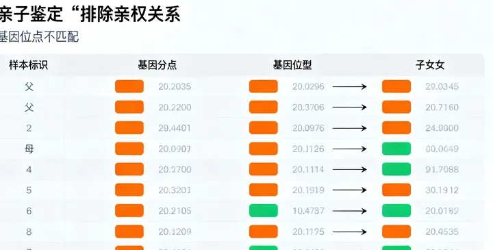 且末亲子鉴定报告