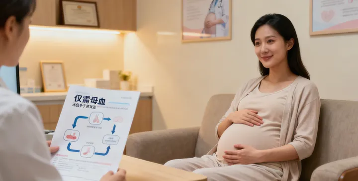 伊金霍洛旗孕妇抽血做无创亲子鉴定示意图