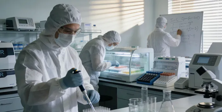 宜秀DNA检测实验室工作场景 宜秀DNA检测实验室工作场景