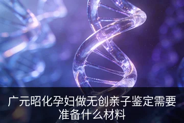 广元昭化孕妇做无创亲子鉴定需要准备什么材料
