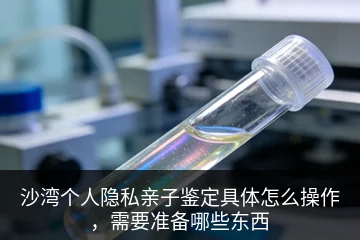 沙湾个人隐私亲子鉴定具体怎么操作，需要准备哪些东西