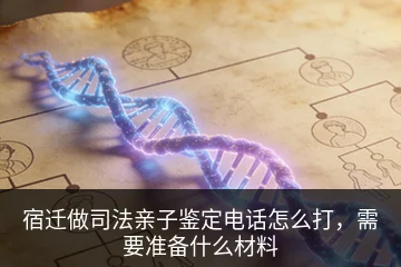 宿迁做司法亲子鉴定电话怎么打，需要准备什么材料