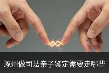 涿州做司法亲子鉴定需要走哪些流程