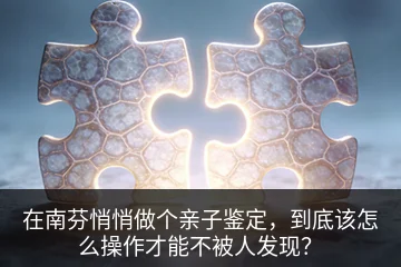 在南芬悄悄做个亲子鉴定，到底该怎么操作才能不被人发现？